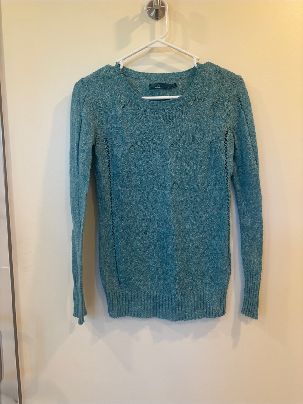 Prana Teal Crewneck Sweater